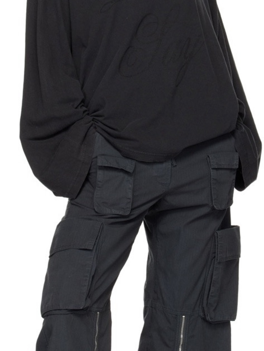 Acne Studios Zip Detail Cargo Pants - Picture 3 of 14